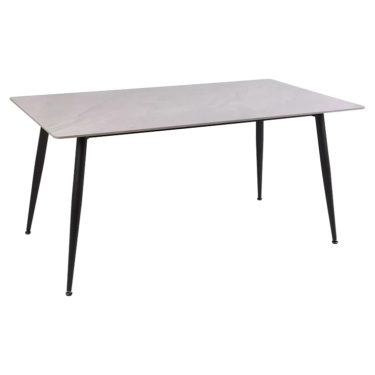 Spisebord Aleria Grå, Svart 160x90 cm