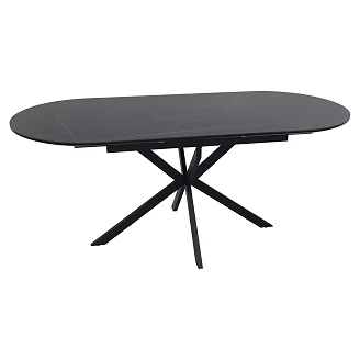 Uttrekkbart spisebord Sorvani Svart 140x80 cm