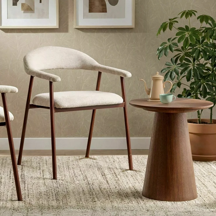 Sofabord Viresta Valnøtt Ø45 cm