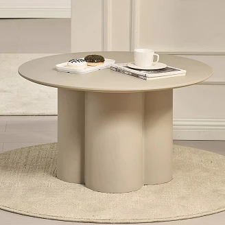 Sofabord Nareli Beige Ø80 cm