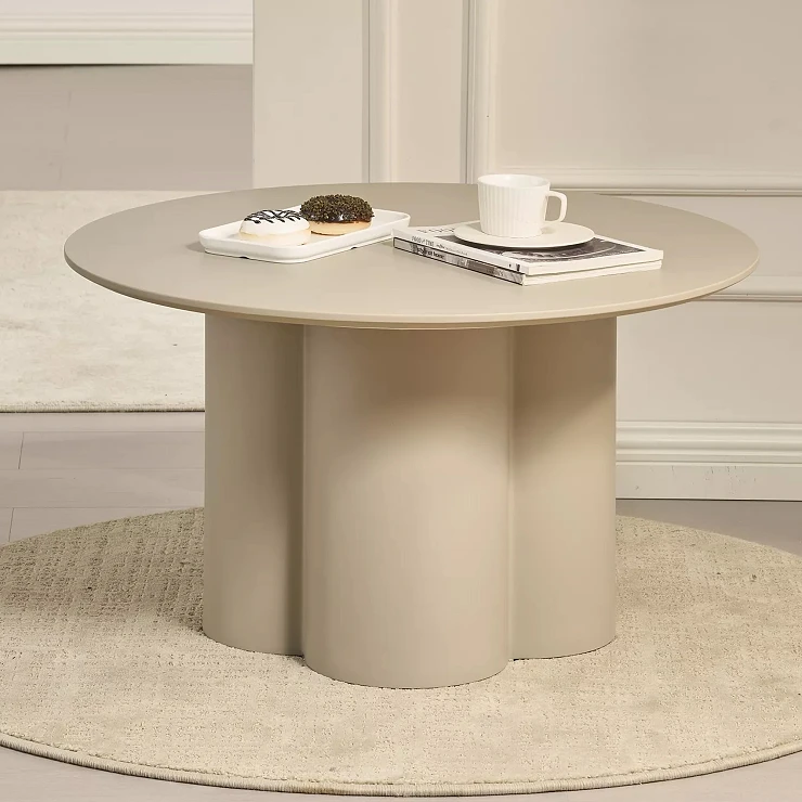 Sofabord Nareli Beige Ø80 cm