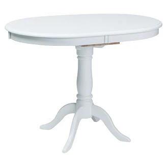 Uttrekkbart spisebord Elvori Hvit Ø100 cm