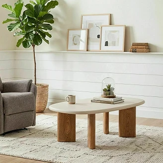 Sofabord Avarena Ecru, Eik 130x80 cm