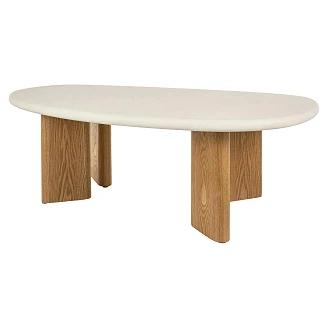 Sofabord Avarena Ecru, Eik 130x80 cm