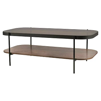 Sofabord Meravi Ravfarget, Valnøtt 120x58 cm