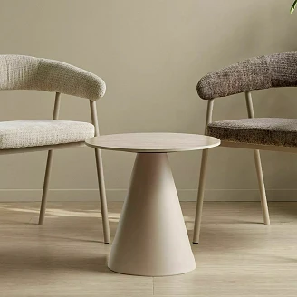 Sett med sofabord Ø50 & Ø70 cm Norvessa Travertine, Kashmir