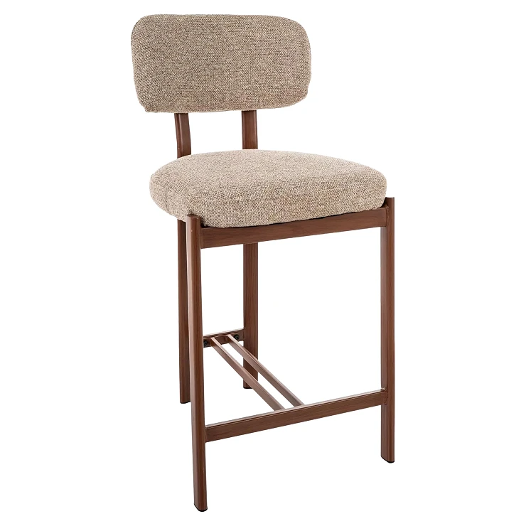 Barstol Kerin Beige, Valnøtt 81 cm
