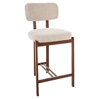 Barstol Kerin Lysebeige, Valnøtt 81 cm
