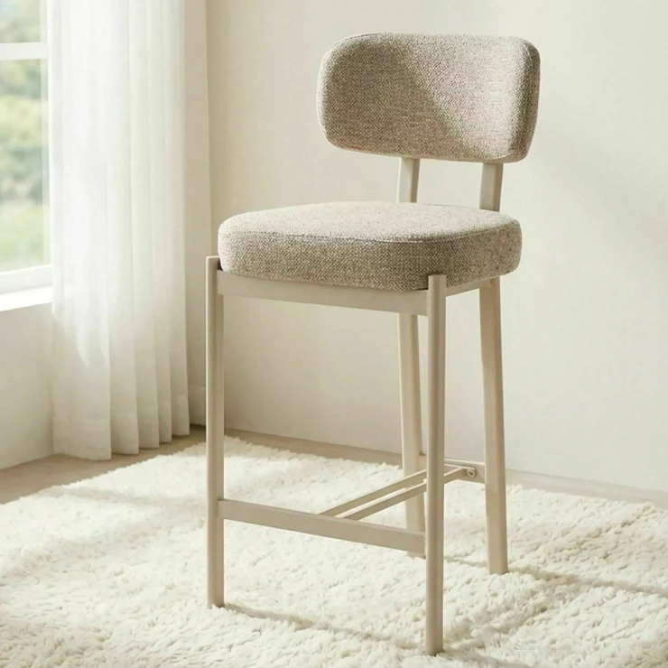Barstol Kerin Lysebeige, Kashmir 81 cm