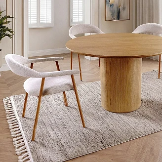 Stol med Armlener Särvi Mørkebeige, Eik
