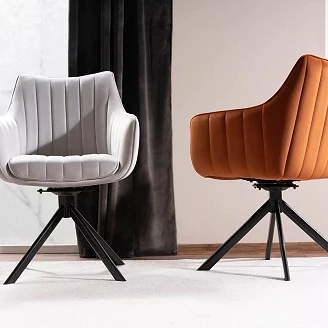 Stol Nelin Kanel, Svart Velour