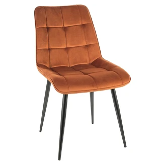 Stol Birk Kanel, Svart Velour
