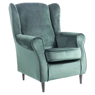 Lenestol Olin Grønn, Wenge Velour