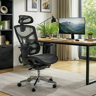 Kontorstol Vardy IV Svart