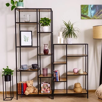 Hylla Kvel Svart 70x30 cm