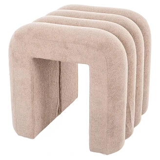 Sittepuff Marn Mørkbeige 38x40 cm