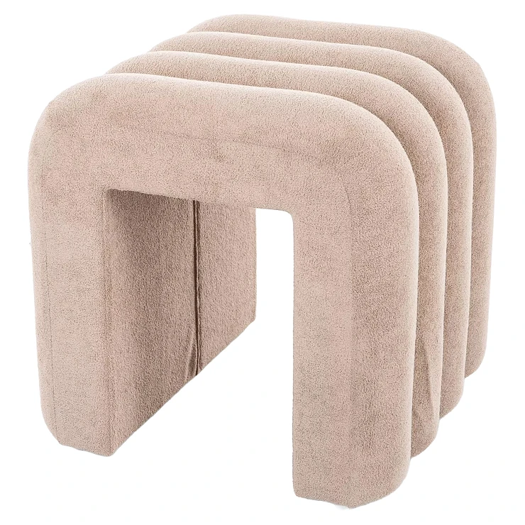 Sittepuff Marn Mørkbeige 38x40 cm