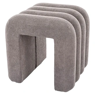 Sittepuff Marn Grå 38x40 cm
