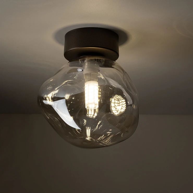 Taklampe Ardea Uno Brun Blank Ø 15 cm