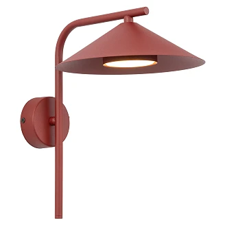 Vegglampe S <strong>Bruma</strong>  Rød Matt