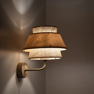 Vegglampe Velmira Beige, Sabia