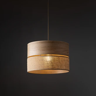 Pendellampe Lunera Beige, Sabia Ø38 cm