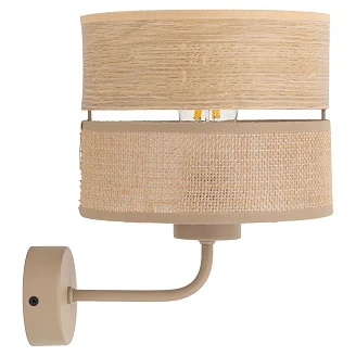 Vegglampe Lunera Beige, Sabia