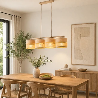 Pendellampe Quadra Lunera Beige, Sabia