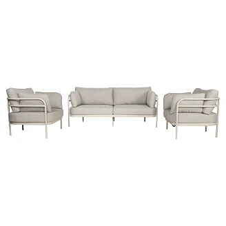 Zuiver Hagemøbelsett med Sofa & 2 Lenestoler Vista Beige