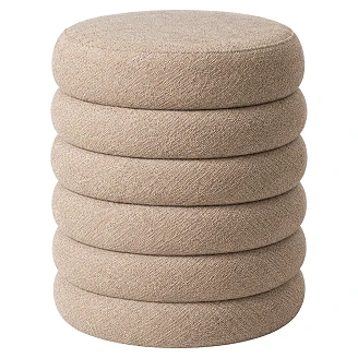Dutchbone Sidebord Fern Beige Ø37 cm