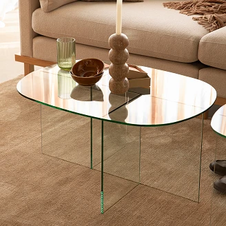 Zuiver Sofabord Linea Transparent 60x80 cm