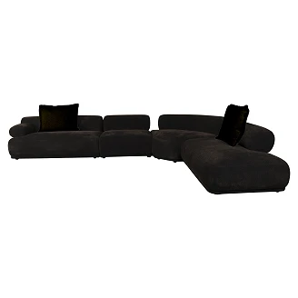 Zuiver Sofa 7,5-seter Venstre Rembrandt Mørkebrun