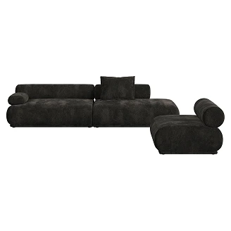 Zuiver Sofa 4,5-seter Venstre Rembrandt Mørkebrun