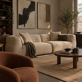 Dutchbone Sofa 4,5-seters Hodge Beige