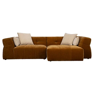 Dutchbone Sofa Høyre Hodge Okergul