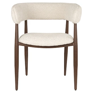 Stol Med Armlener Nivell Beige, Brun