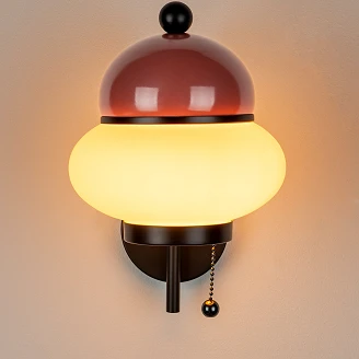 Zuiver Vegglampe Bumble Rød, Hvit