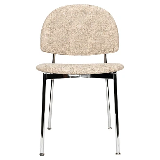 Zuiver Stol Sunrise Beige, Sølv
