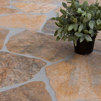 Gulvflis Garden Stone Brun Matt 32x42 cm