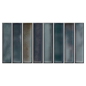 Veggflis Glimmer Turkos Blank 15x30 cm