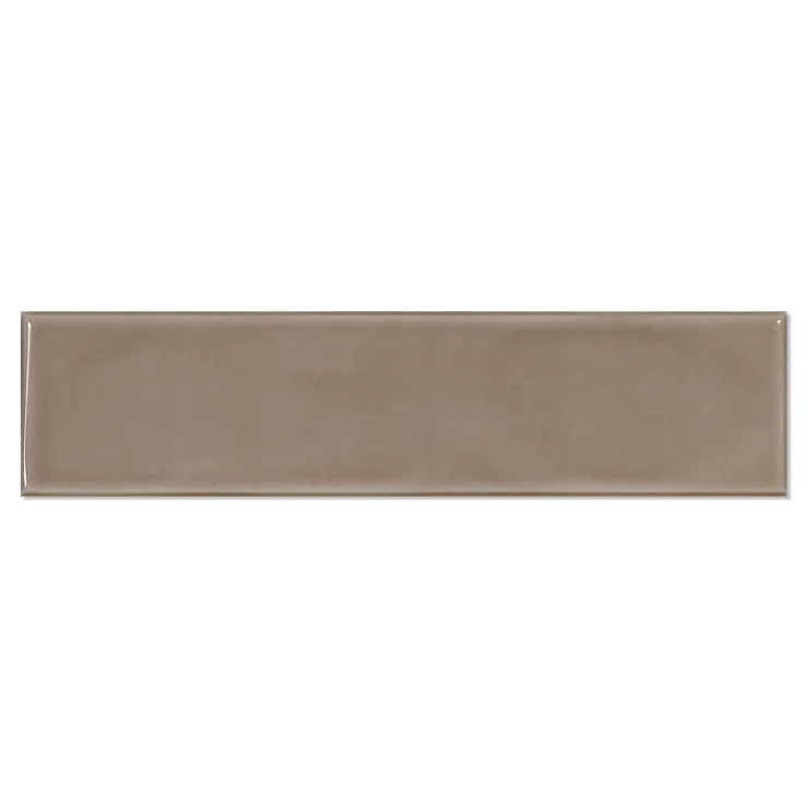 Veggflis Rill Ljusbrun Blank 8x30 cm