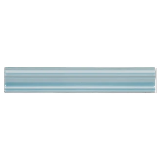 Dekor Veggflis Rill Akvamarin Blank 5x30 cm