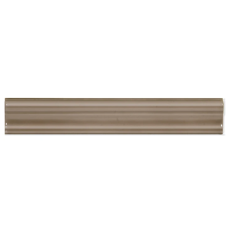 Dekor Veggflis Rill Ljusbrun Blank 5x30 cm