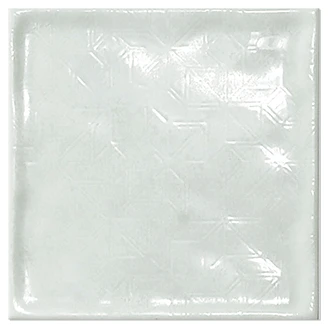 Dekor Veggflis Smycke Hvit Blank-Relieff 15x15 cm