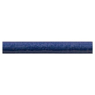 Dekor Veggflis Smycke Mørk Blå Blank 2x15 cm