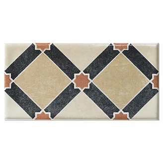 Dekor Veggflis Smycke Bård Romb Blank 8x15 cm
