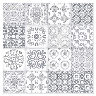 Veggflis Årgång Decor Dimma Blank 15x15 cm