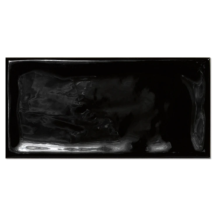 Veggflis Handform Svart Blank-Relieff 8x15 cm