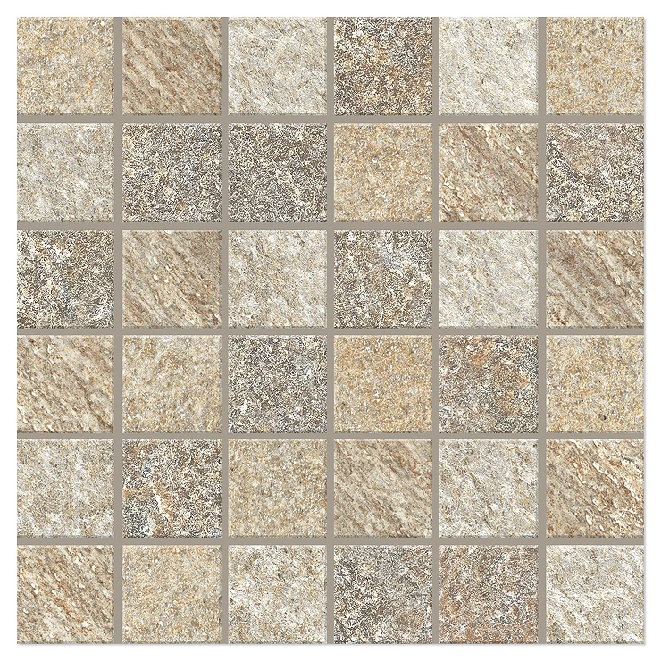 Unicomstarker Marmor Mosaikk Gulvflis Multi Matt 30x30 (5x5) cm