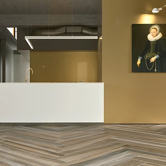 Unicomstarker Tre Gulvflis Wooden Olive Matt 20x120 cm